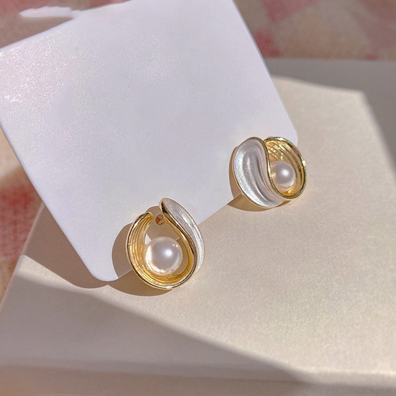 Women's Starry Sky Quicksand Design Elegant High-grade Earrings