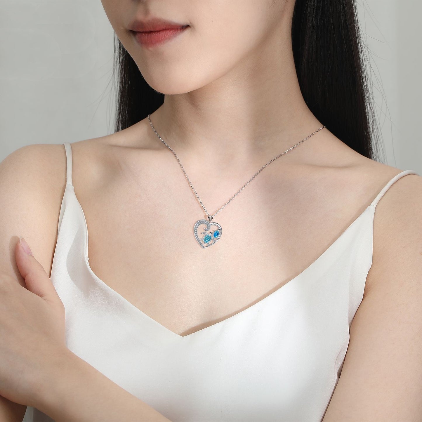Love Necklace Turtle Gift For Mom