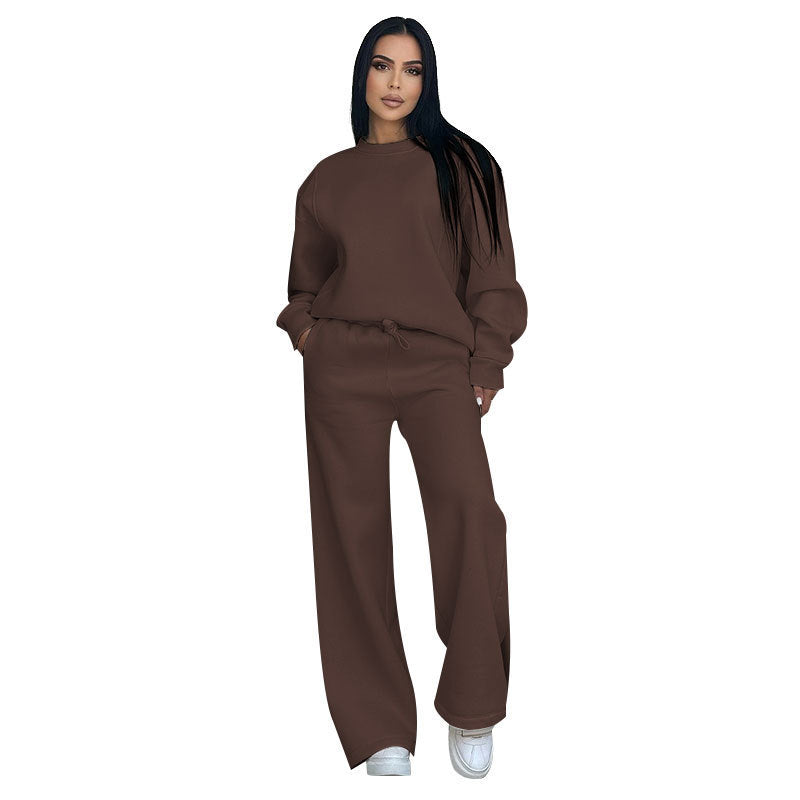 Women's Fashion Casual Wide-leg Pants Suit