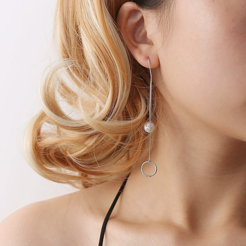 Fashion Tassel Hollow Leaves Hanging Earrings Fashion