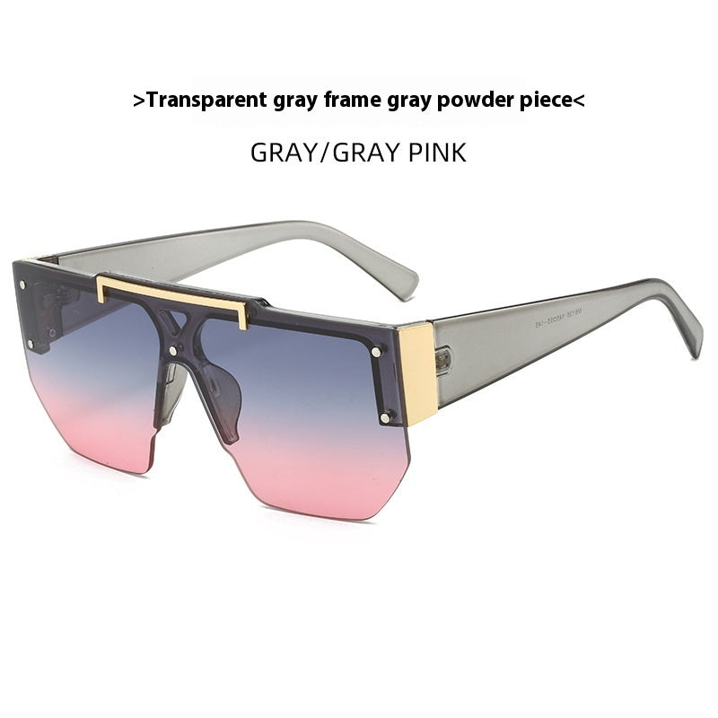 European And American Fashion Large Rim Sunglasses Cycling