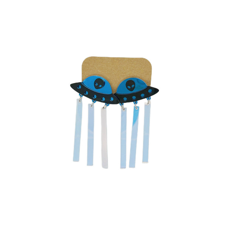 Acrylic Alien Personalized Earrings