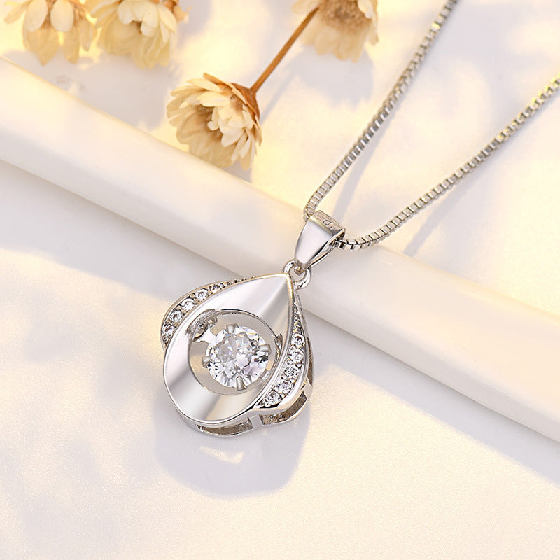 Necklace Pulsatile Heart Smart Pendant Water Drop