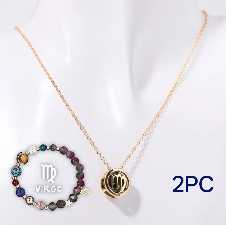 Natural Stone Beaded Necklace Set