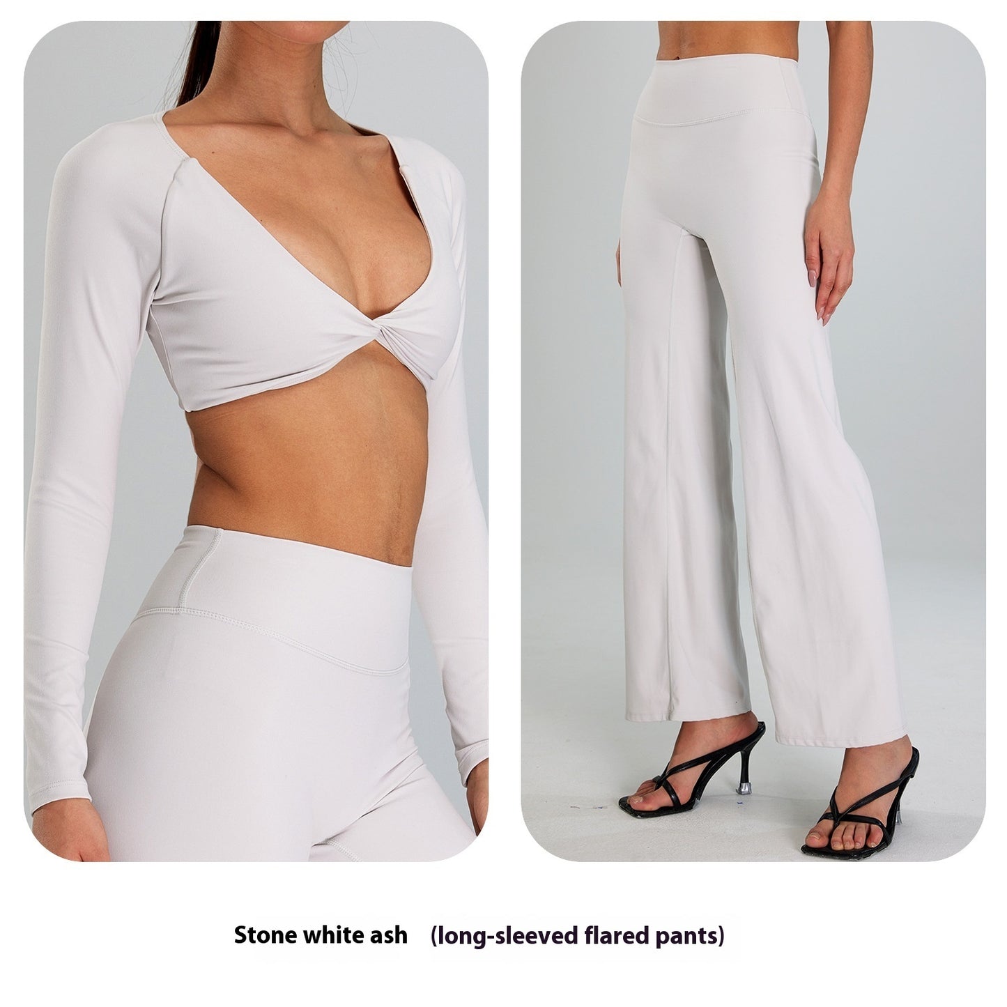 High-intensity Sports Suit Outdoor Running Nude Feel Workout Clothes Slimming High Waist