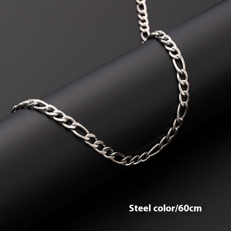 304 Stainless Steel Figaro Necklace