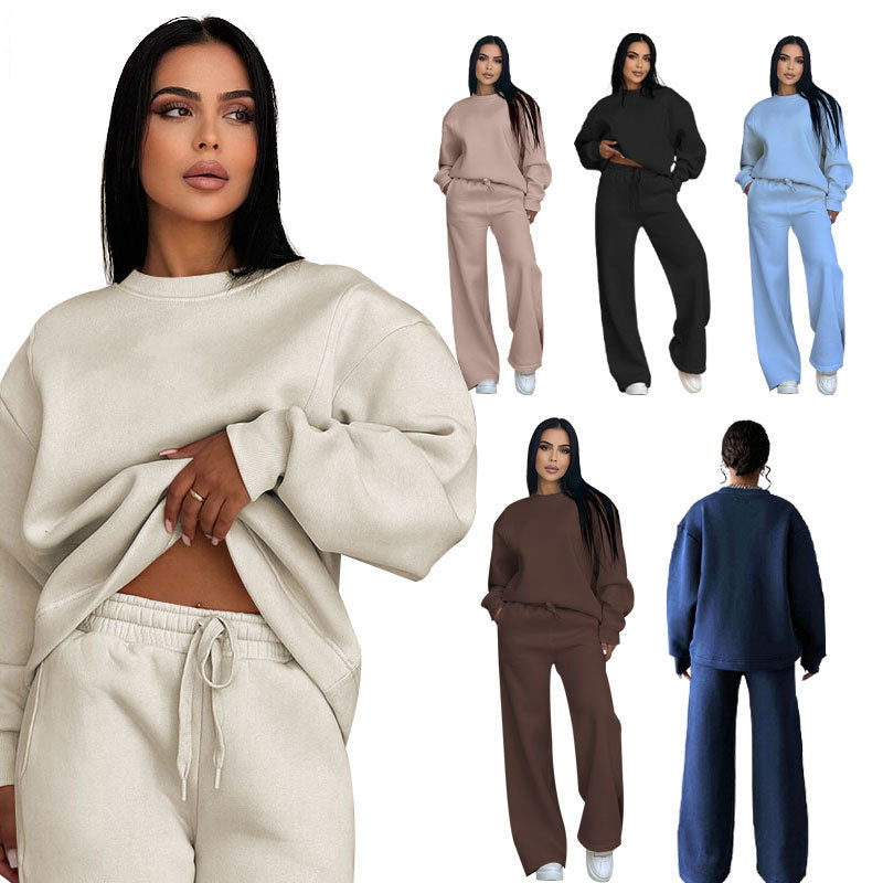 Women's Fashion Casual Wide-leg Pants Suit
