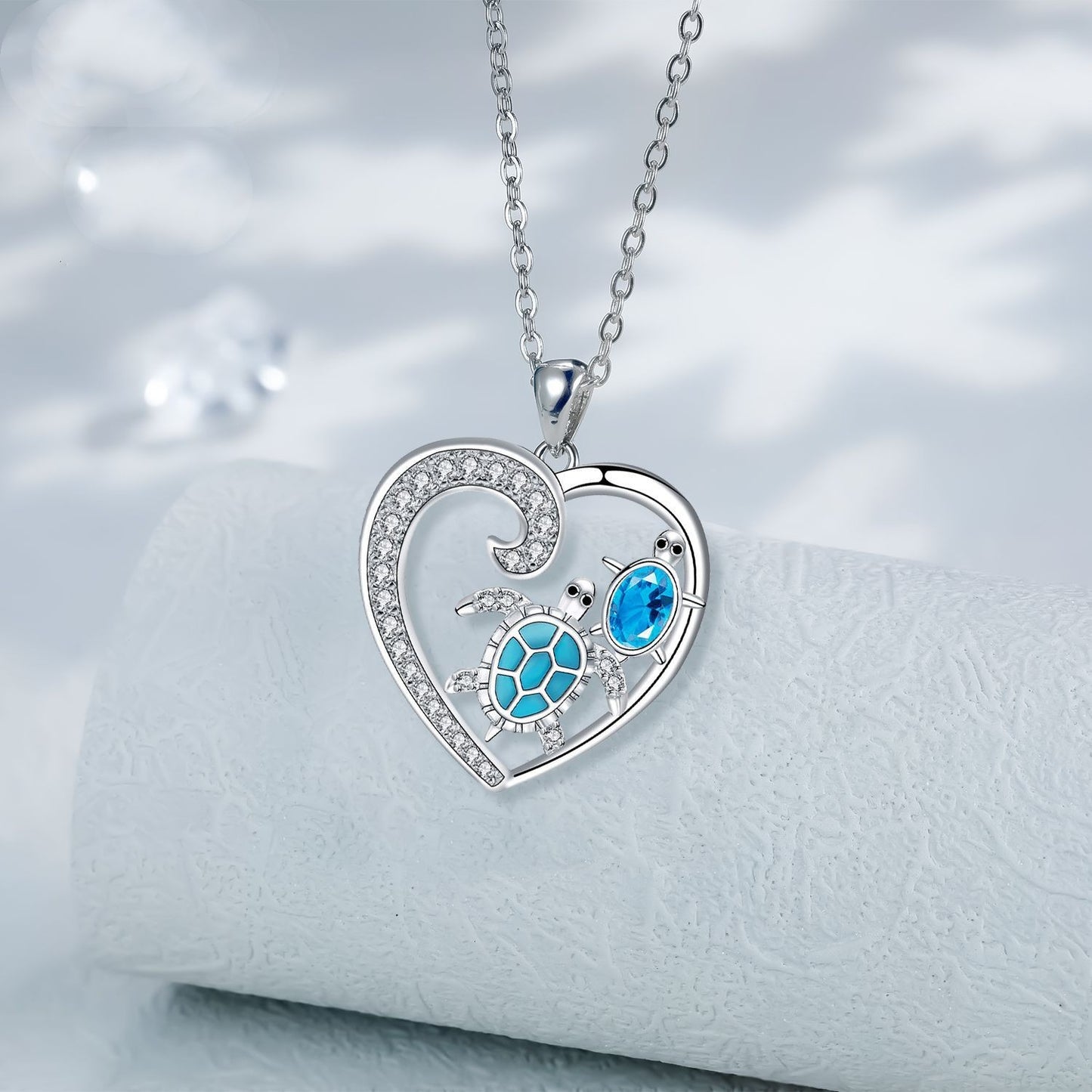 Love Necklace Turtle Gift For Mom