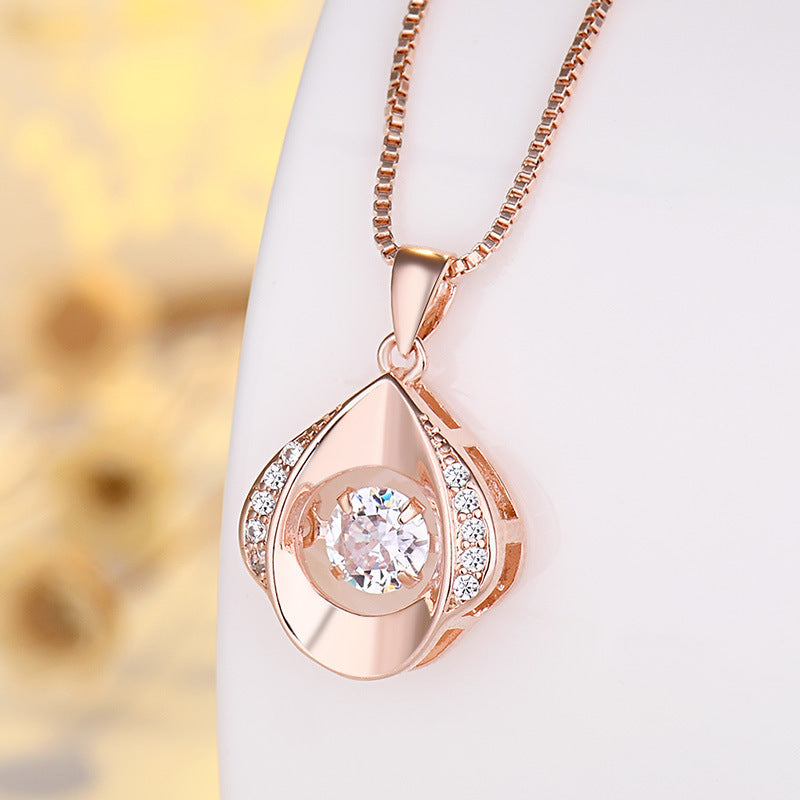 Necklace Pulsatile Heart Smart Pendant Water Drop