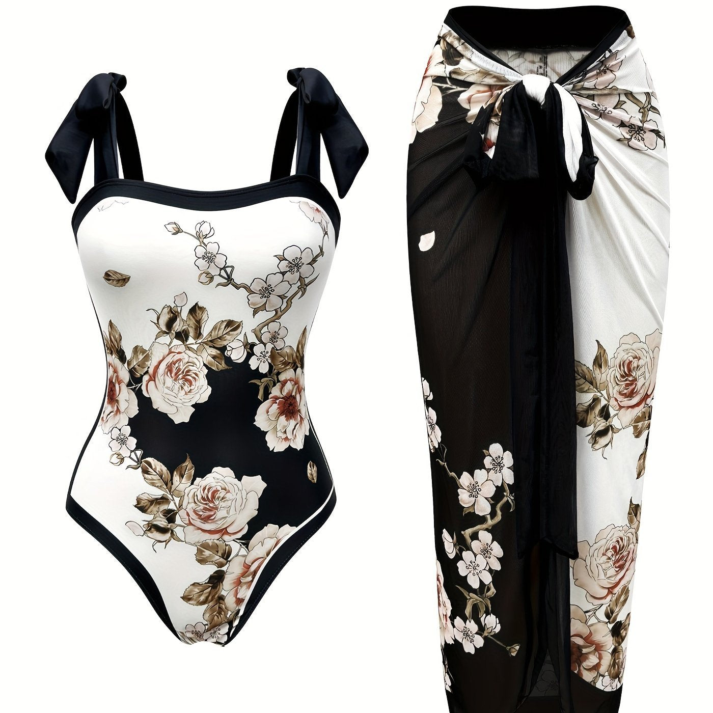 Women's Two-piece Casual Swimsuit P96 Black