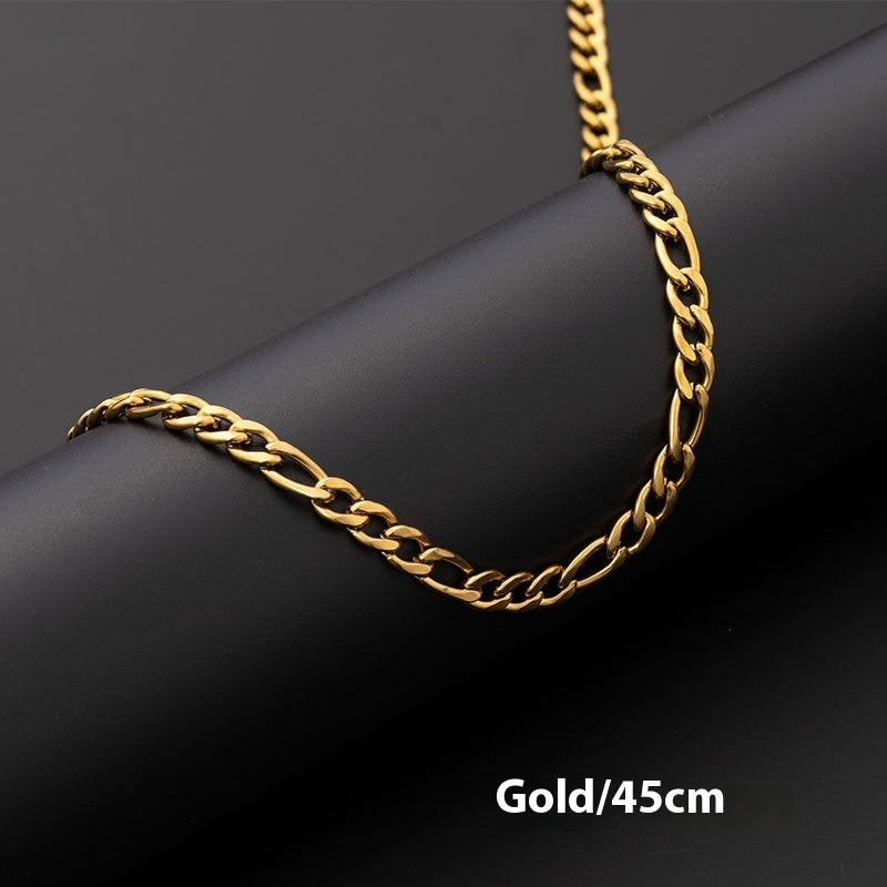 304 Stainless Steel Figaro Necklace