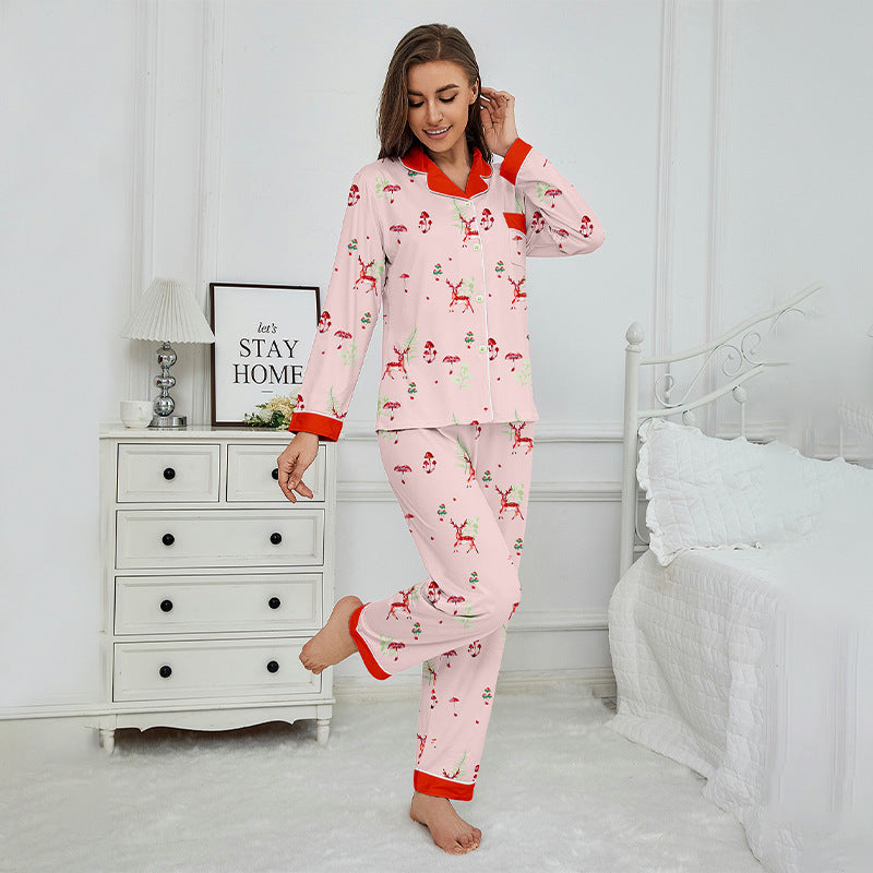 Long Sleeve Trousers Casual Red Cardigan Plaid