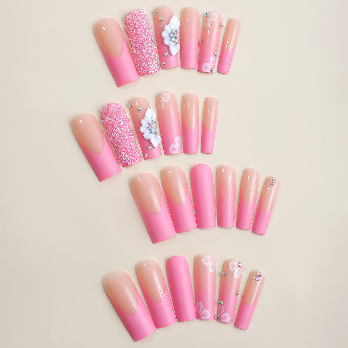 Women's Fashion Personality French Nail Stickers
