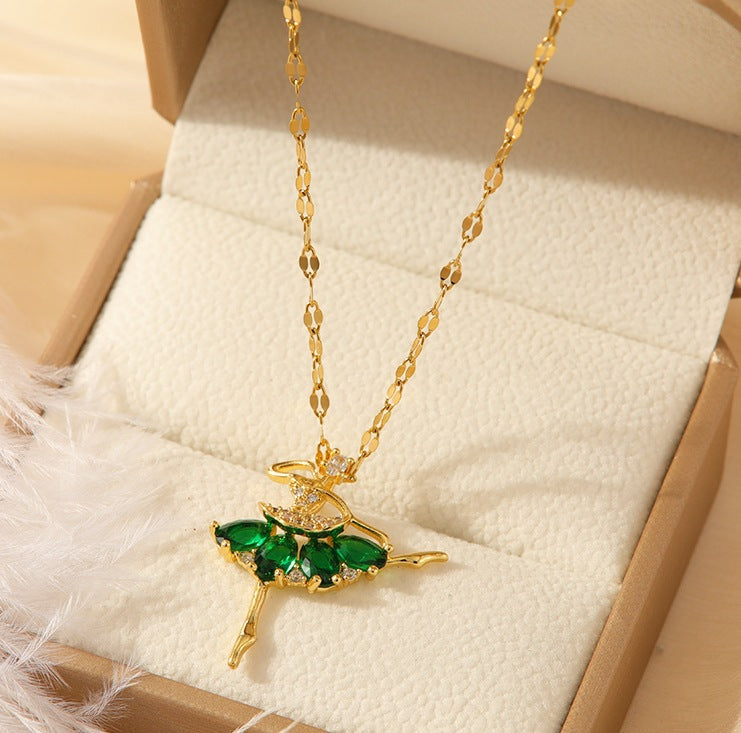 Light Luxury And Simplicity Dance Girl Necklace