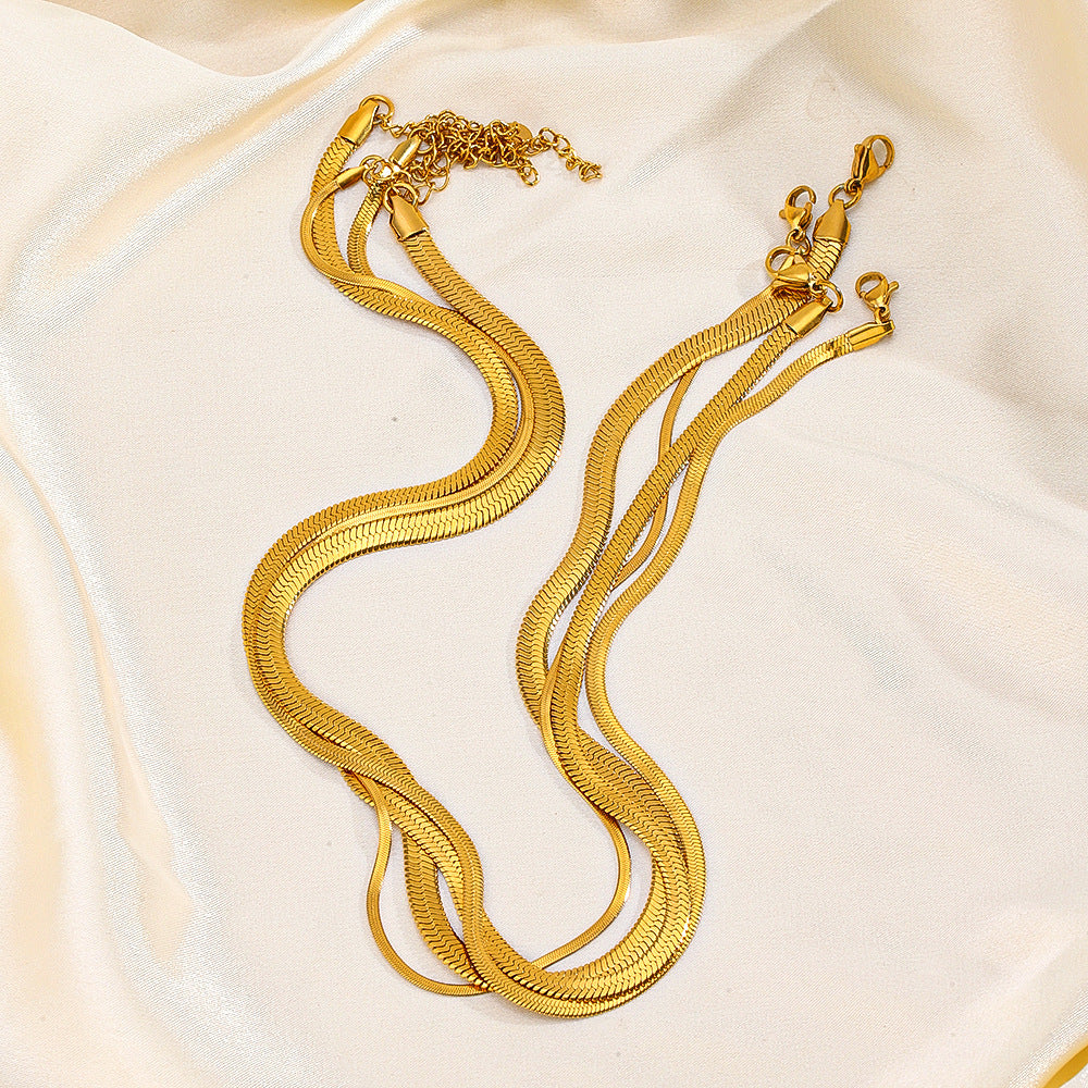 Stainless Steel Snake Bones Chain European And American