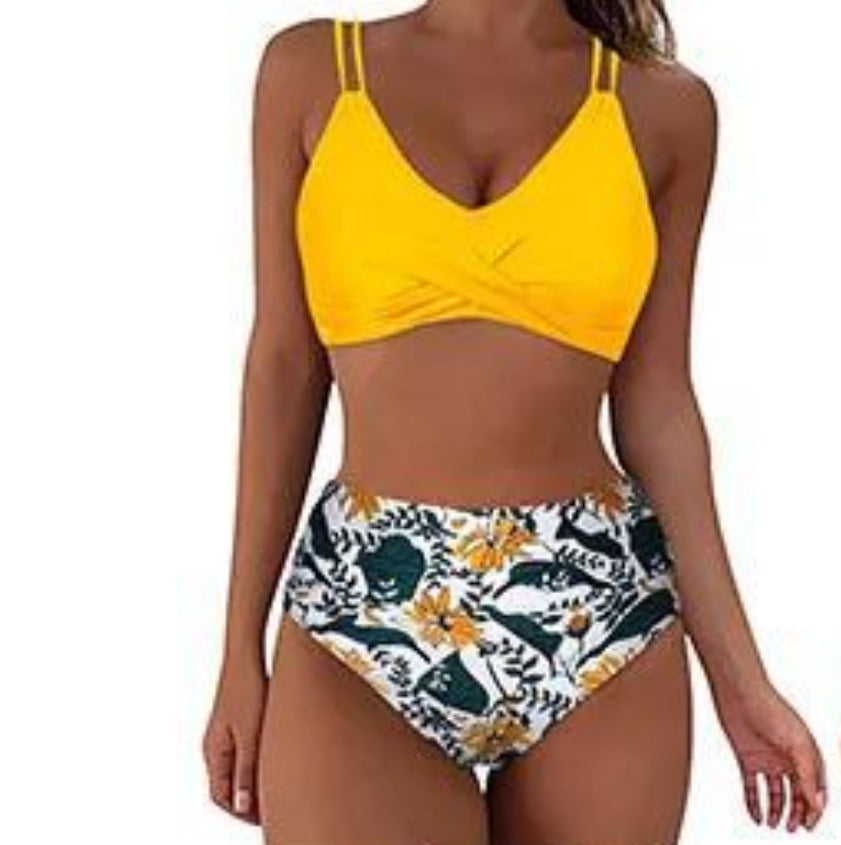 Women's Printed European And American Bikini Set