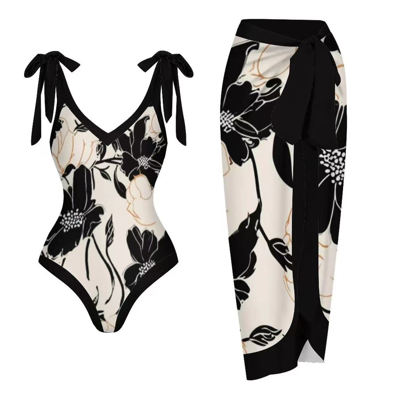 Long Dress Conservative V-neck Sexy Slim Fit Women's Suit