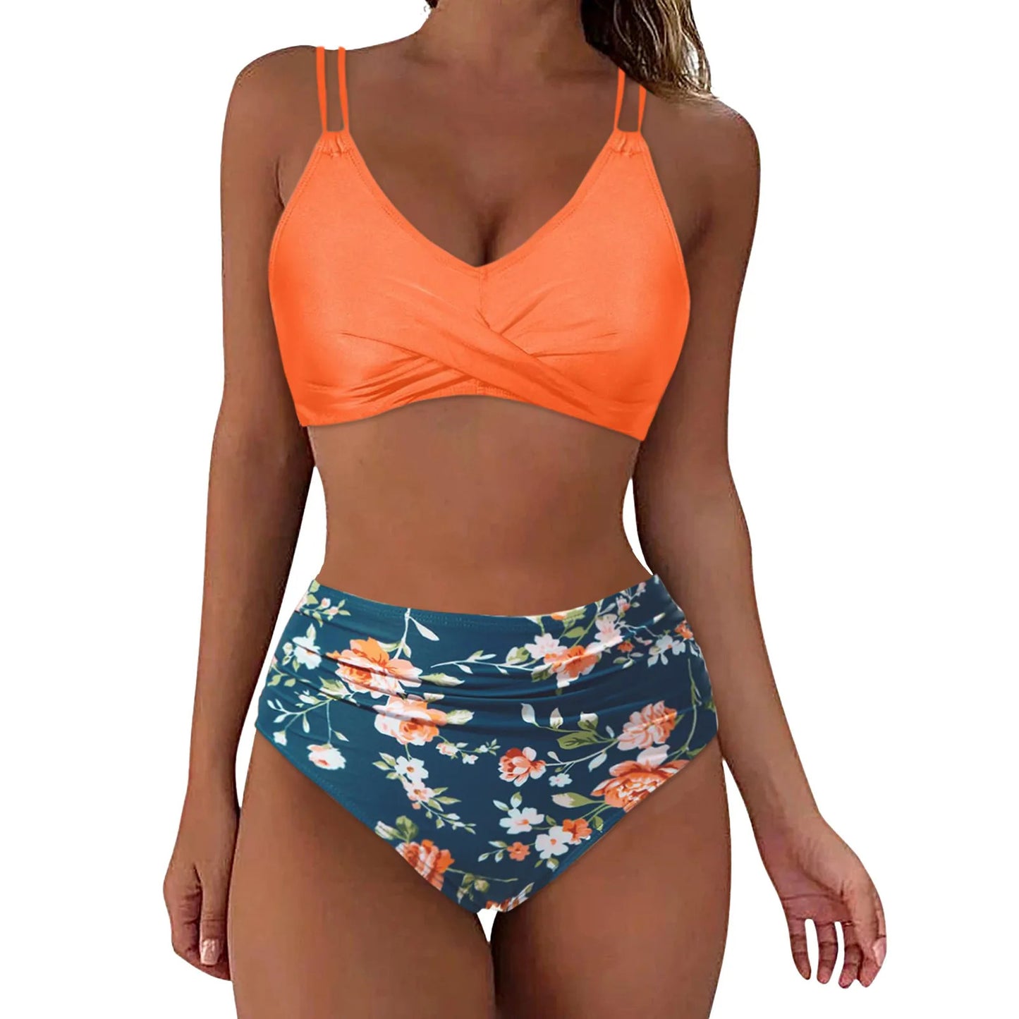 Women's Printed European And American Bikini Set