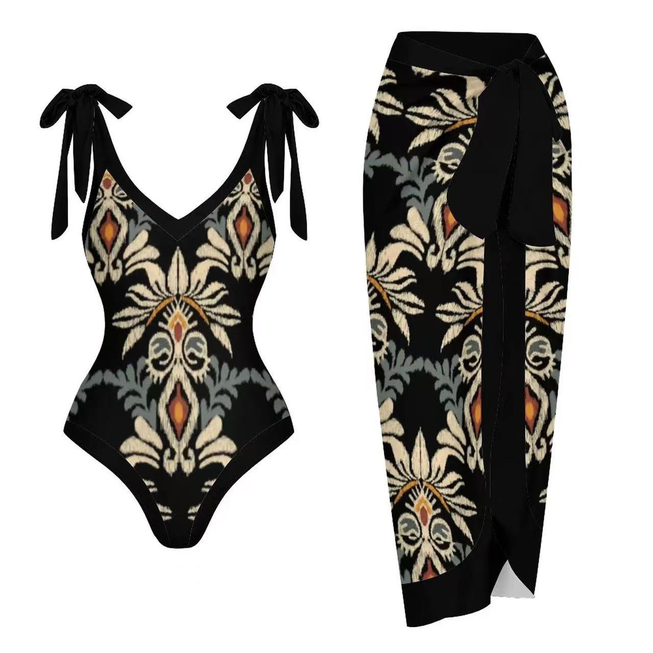 Long Dress Conservative V-neck Sexy Slim Fit Women's Suit