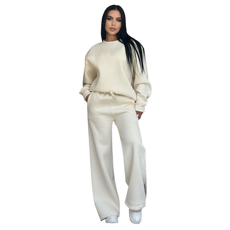 Women's Fashion Casual Wide-leg Pants Suit