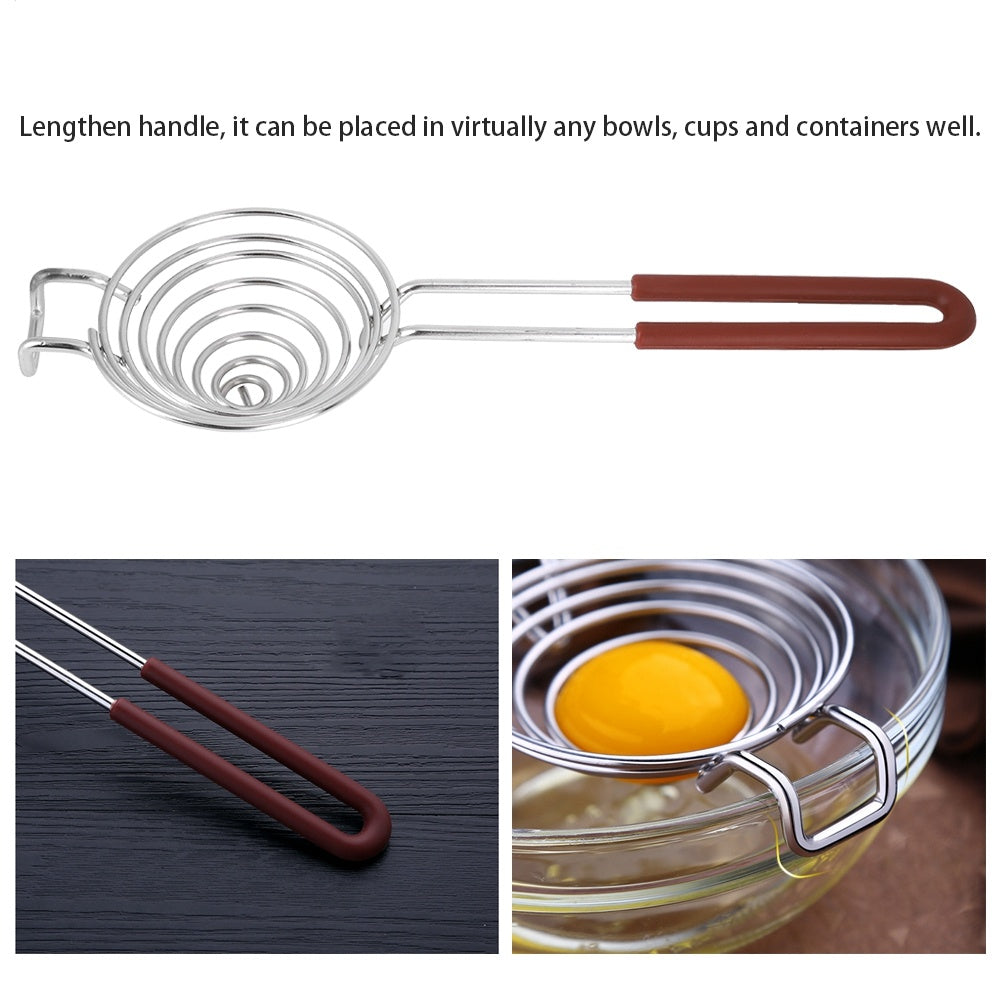 Stainless Steel Egg Separator Egg Yolk White Filter Separator Divider Kitchen Gadgets Baking Tool