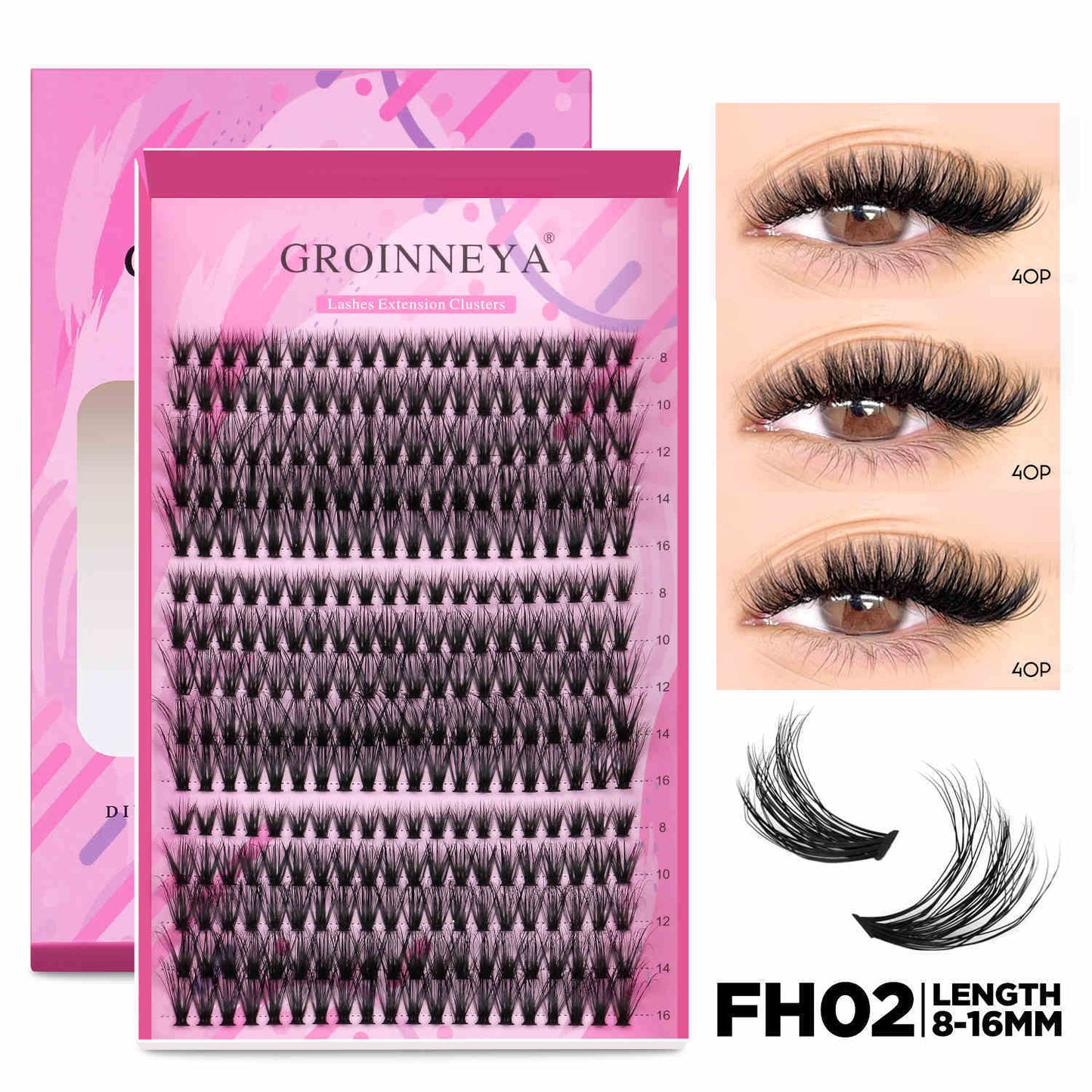 D Curly Delicate Fluffy Feeling Thick Single Cluster Curly False Eyelashes