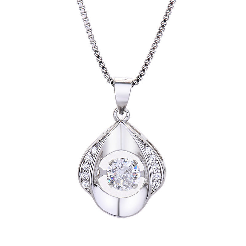 Necklace Pulsatile Heart Smart Pendant Water Drop
