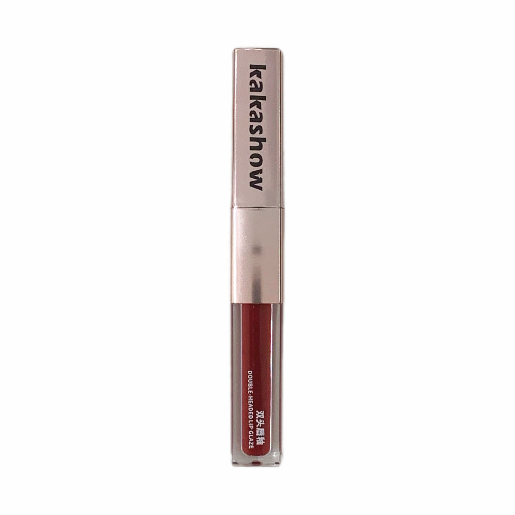 Makeup Double-headed Lip Lacquer Matte Mirror Double Texture Lipstick Delicate
