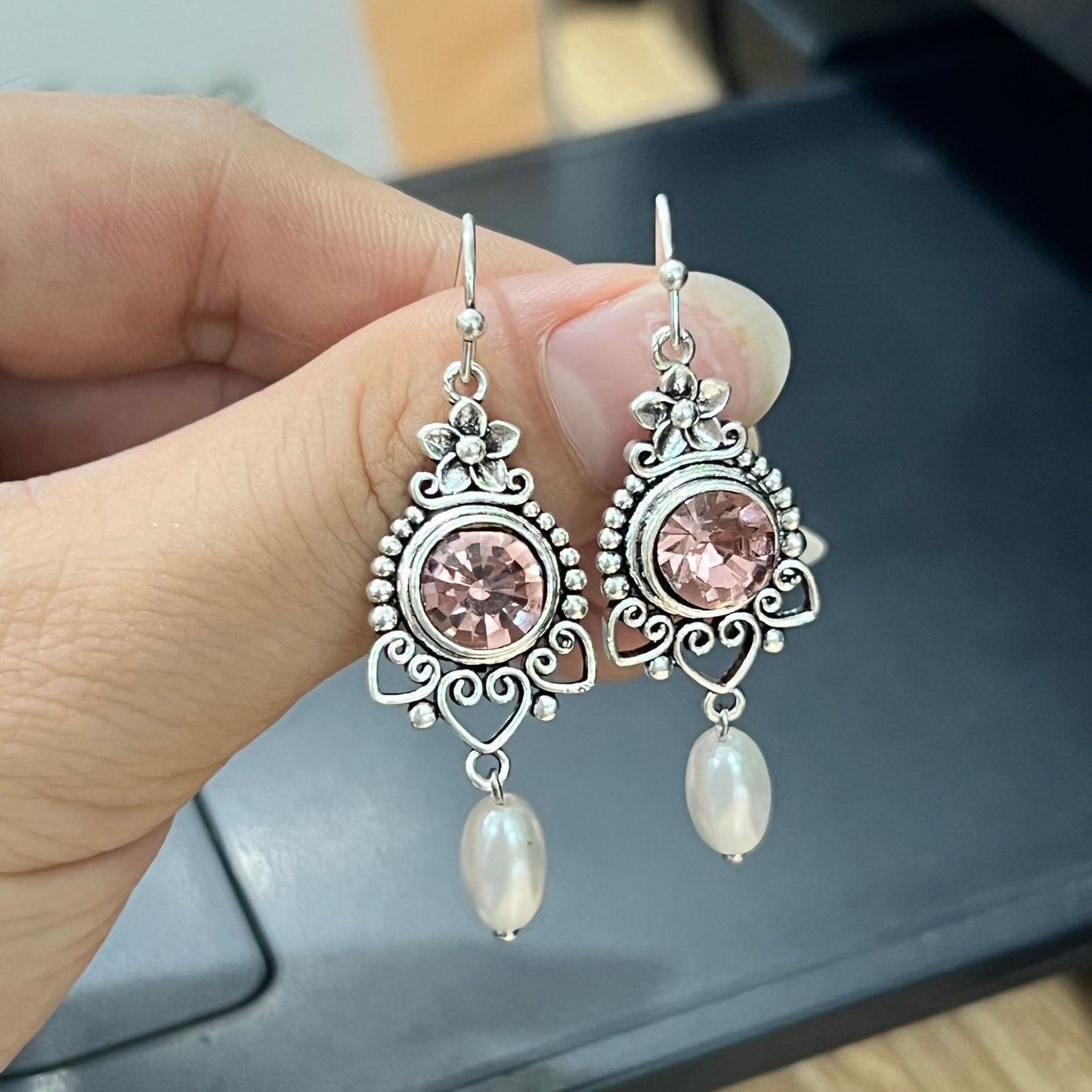 Fantasy Retro Geometry Earrings Simple