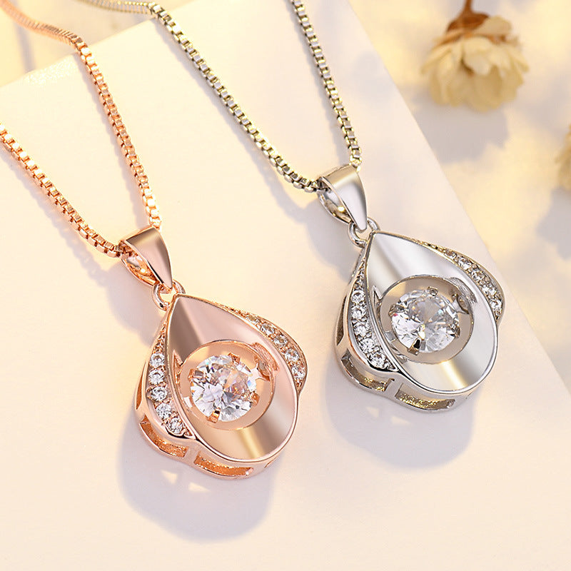 Necklace Pulsatile Heart Smart Pendant Water Drop