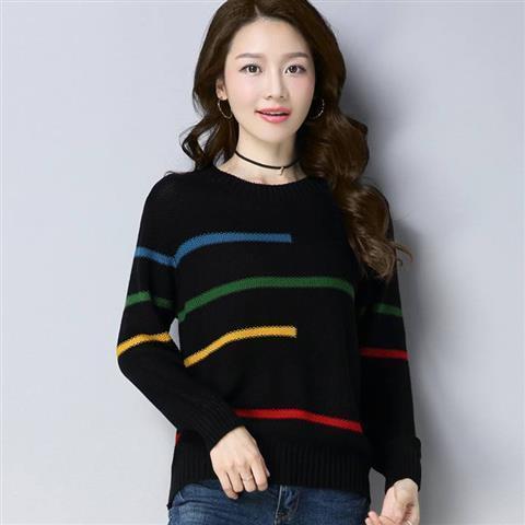 Women's Korean-style Round Neck Long Sleeve Top