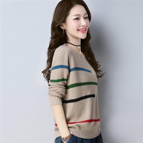 Women's Korean-style Round Neck Long Sleeve Top