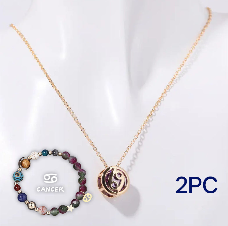 Natural Stone Beaded Necklace Set