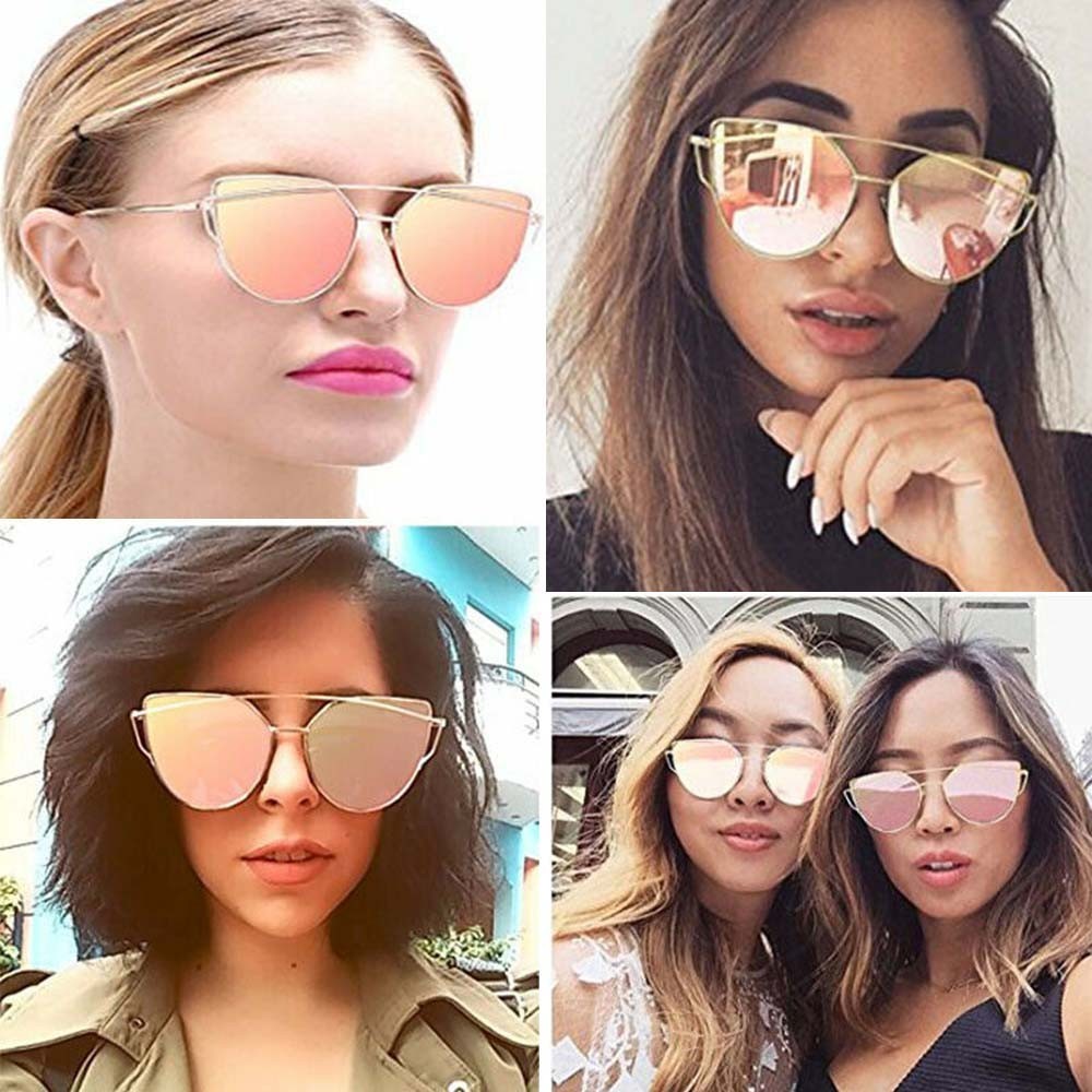 Womens Hot Fashion Large Oversized Retro Cat Eye Style Sunglasses UV400 AU