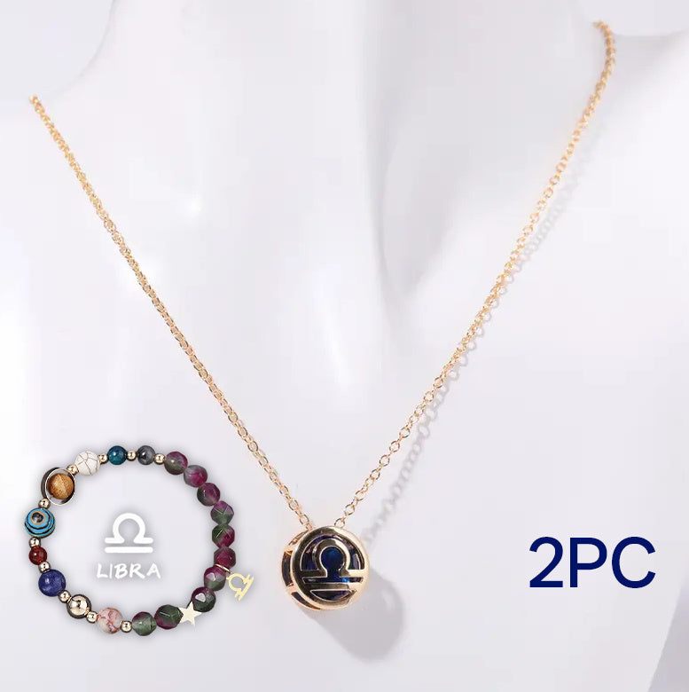 Natural Stone Beaded Necklace Set