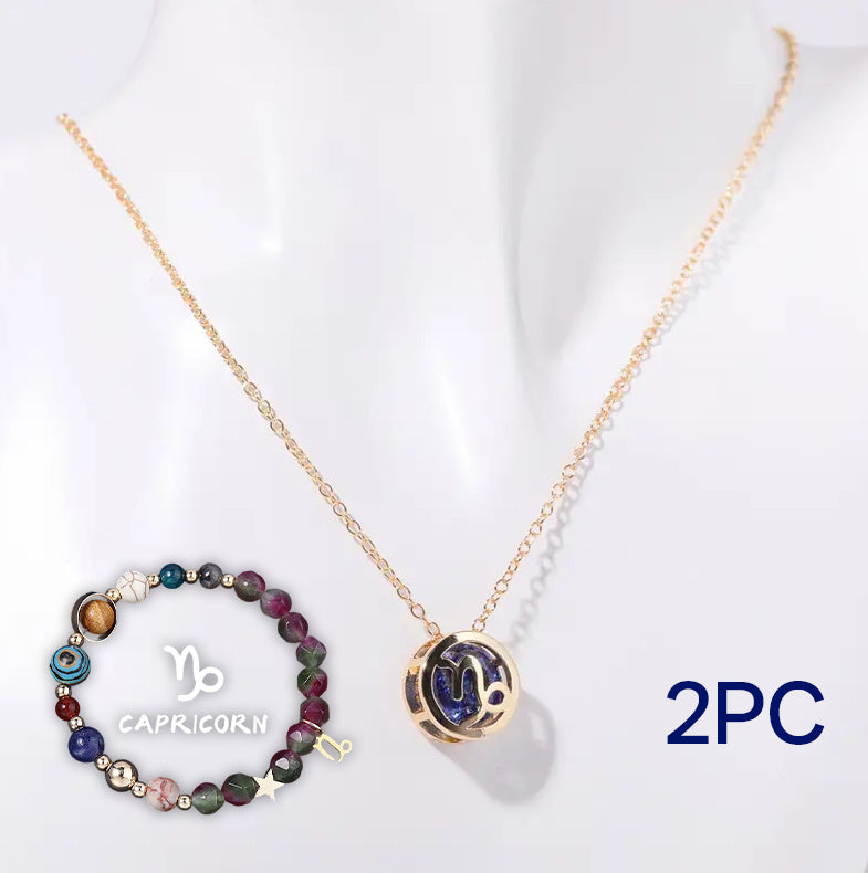 Natural Stone Beaded Necklace Set