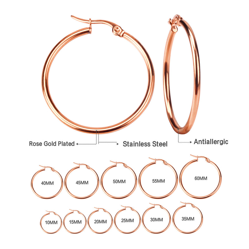 Large Circle Non-fading Foreign Trade Stainless Steel Jewelry Earrings