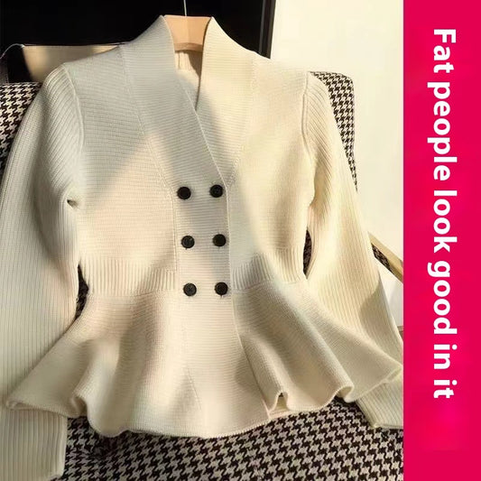 Plus Size Unique Chic Top Autumn