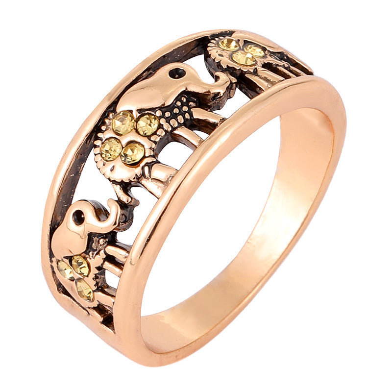 Retro Personalized Fashion Animal Hollow Ring