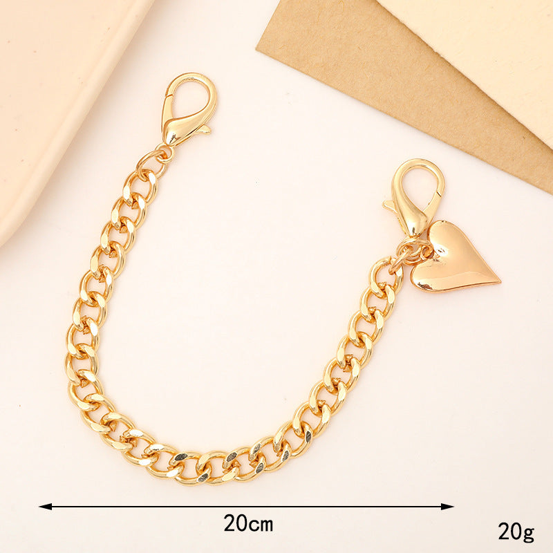 Yilian New Electroplated Metal Heart Bracelet