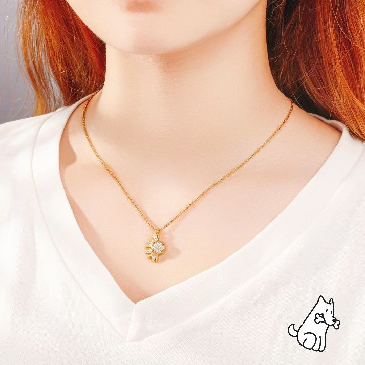 Moon And Sun Couple Necklace Stylish Clavicle