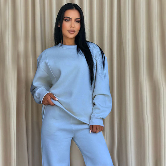 Women's Fashion Casual Wide-leg Pants Suit