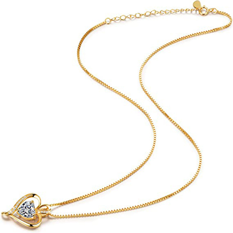 Korean Style Korean Version Box Chain Lock Bone Chain Necklace