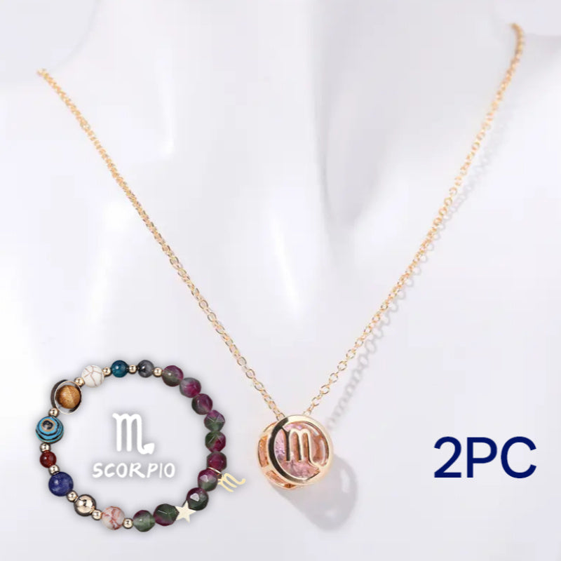 Natural Stone Beaded Necklace Set