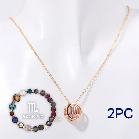 Natural Stone Beaded Necklace Set