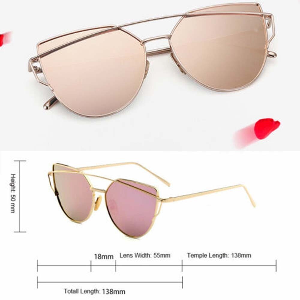 Womens Hot Fashion Large Oversized Retro Cat Eye Style Sunglasses UV400 AU