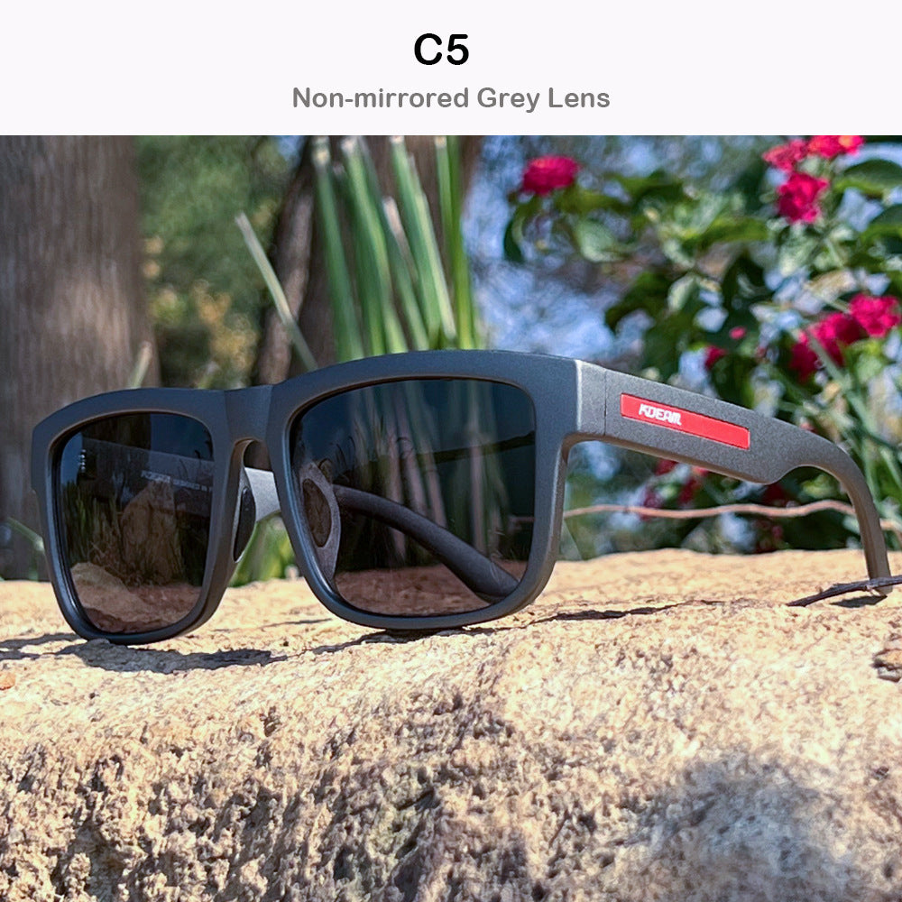 Square Polarized Sunglasses Large Frame Cover Face Men's And Women's Travel Glasses