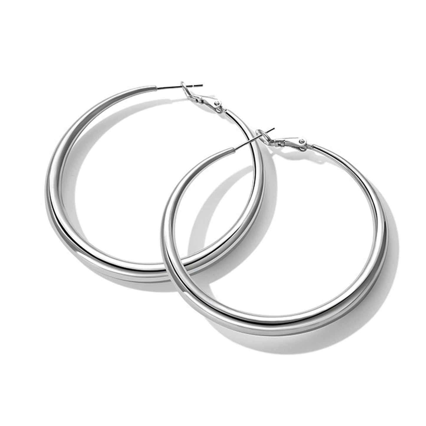 Simple Exaggerated Temperamental Big Circle Earrings Women