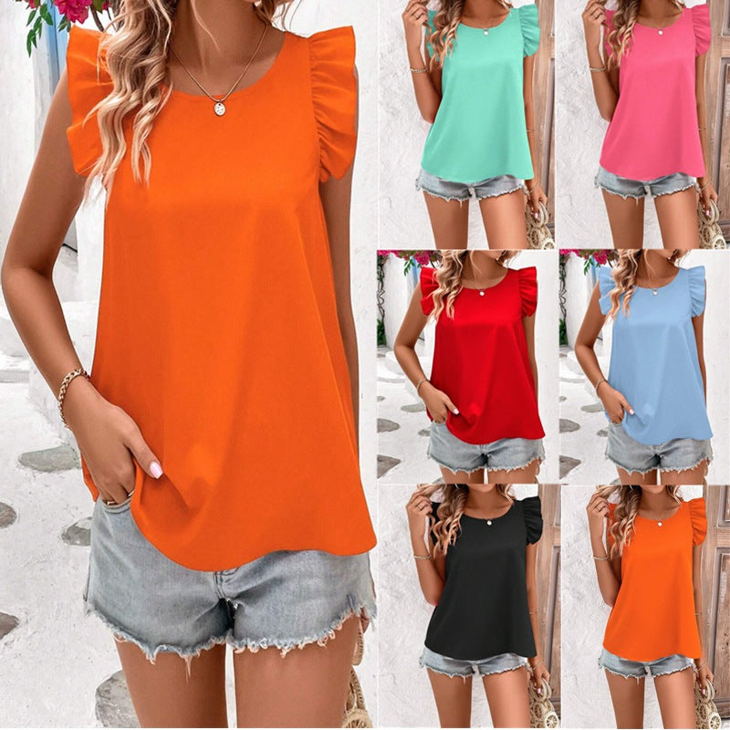 Women's Fashion Back Elastic Cross Top