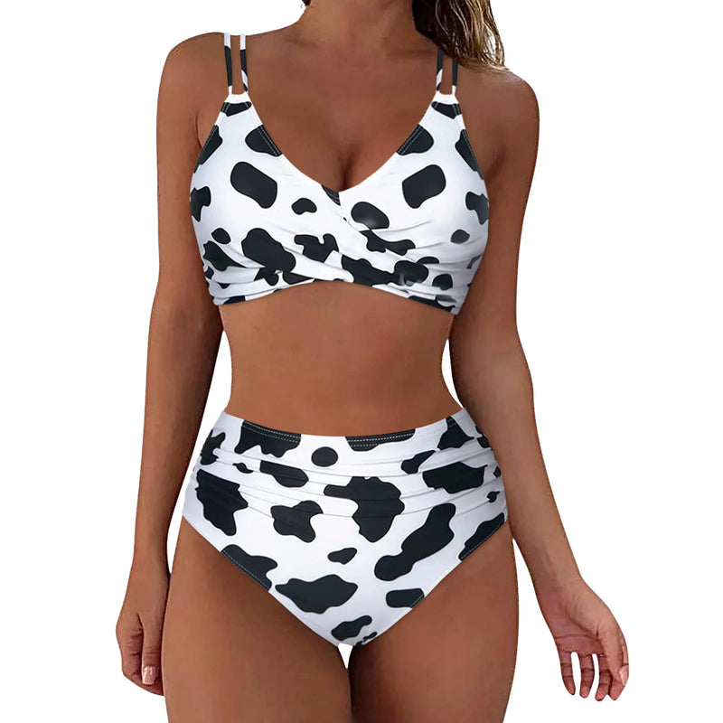 Women's Printed European And American Bikini Set